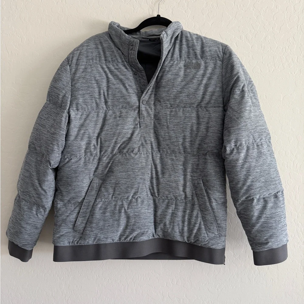 The North Face Gray Eros Puffer Jacket - Men’s Medium - Excellent Condition